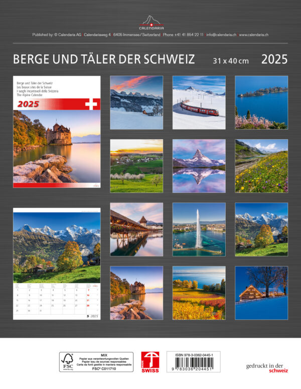 Bacche e Täler della Svizzera 2025